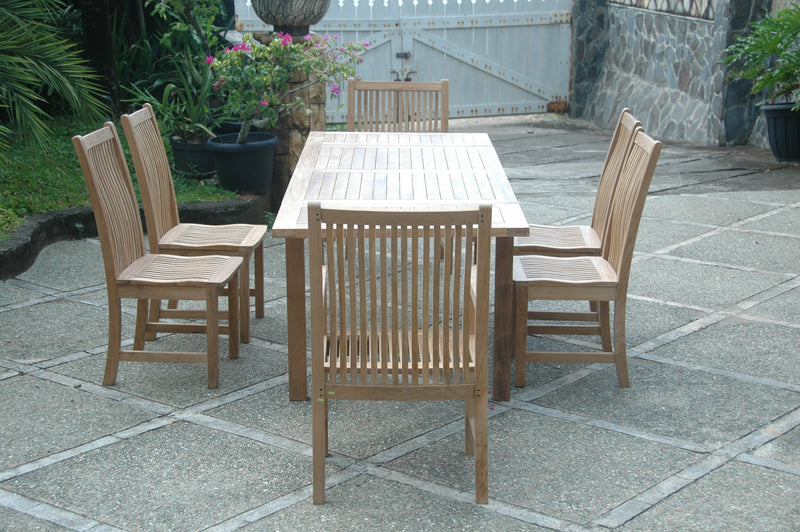 Anderson Teak Bahama Chicago 7-Pieces Dining Set Chair B