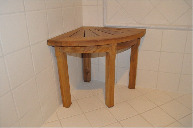 Anderson Teak Shower Stool Corner