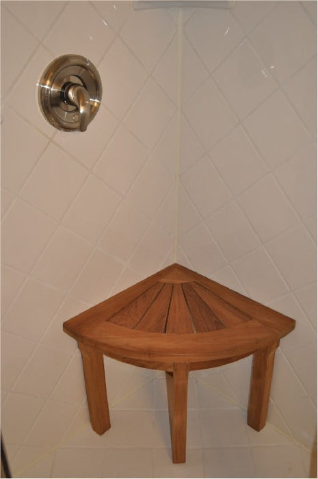 Anderson Teak Shower Stool Corner