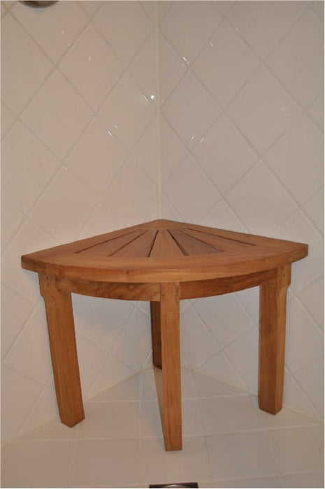 Anderson Teak Shower Stool Corner