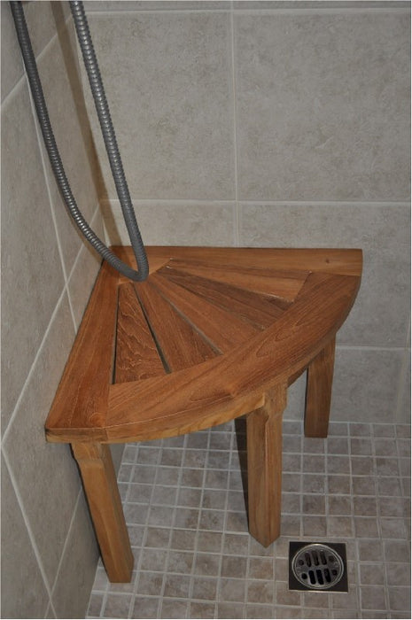 Anderson Teak Shower Stool Corner