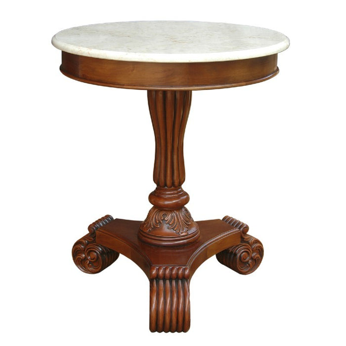 Anderson Teak Bella Side Table w/ Marble Top