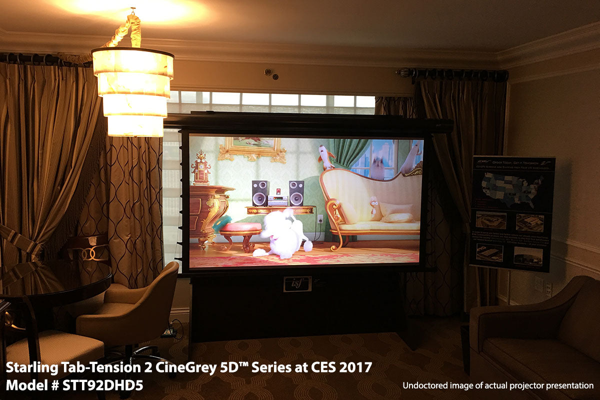 Elite Screens Starling Tab-Tension 2 CineGrey 5D®