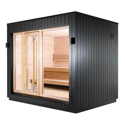 SaunaLife Model G7S-L Pre-Assembled Outdoor Home Sauna