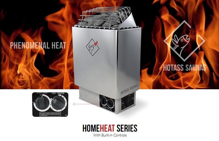 Hotass Saunas HomeHeat Series 8kW Stainless Steel Sauna Heater