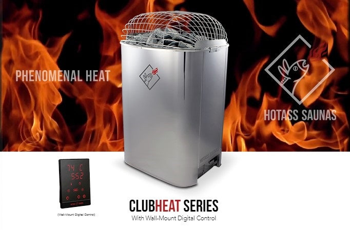 Hotass Saunas ClubHeat Series 10kW Stainless Steel Sauna Heater System