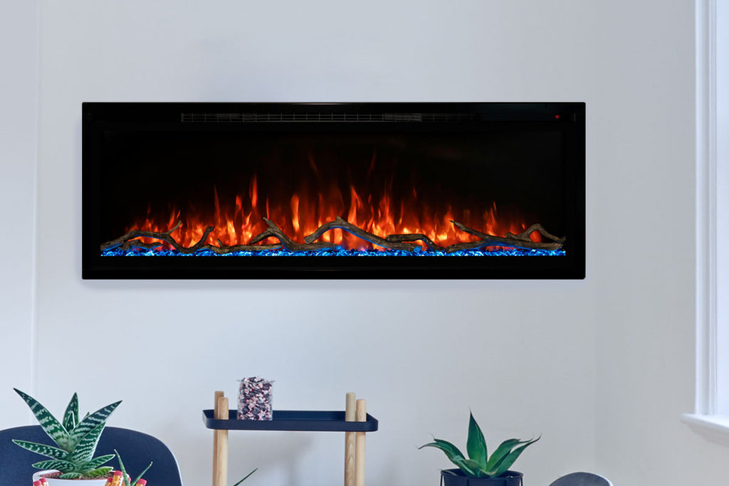 Modern Flames Spectrum Slimline 100'' Wall Mount / Recessed Linear Electric Fireplace