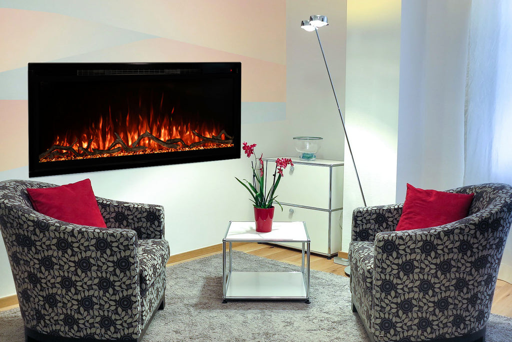 Modern Flames Spectrum Slimline 50'' Wall Mount / Recessed Linear Electric Fireplace