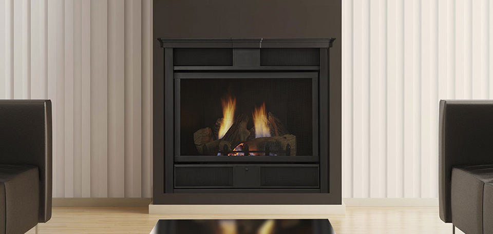 Monessen (NC) VFC32LPI - 32" Vent Free Fireplace System IPI Control 27,000 BTU L.P., traditional style - MONVFC32LPI