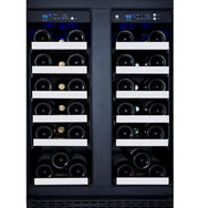 Allavino 24" Wide FlexCount II Tru-Vino 36 Bottle Dual Zone Stainless Steel Wine Refrigerator