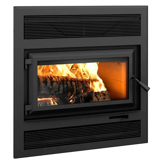 Ventis Large Sized Single Door Wood Burning Fireplace with 2200 Sq Ft Max Heating Space