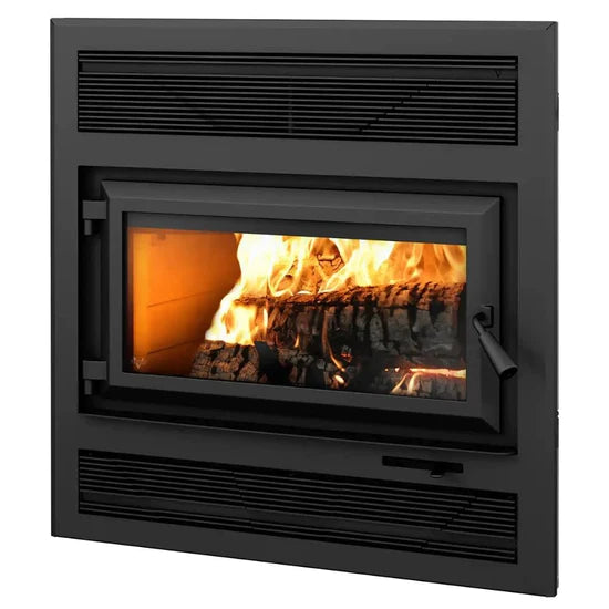 Ventis Large Sized Single Door Wood Burning Fireplace with 2200 Sq Ft Max Heating Space