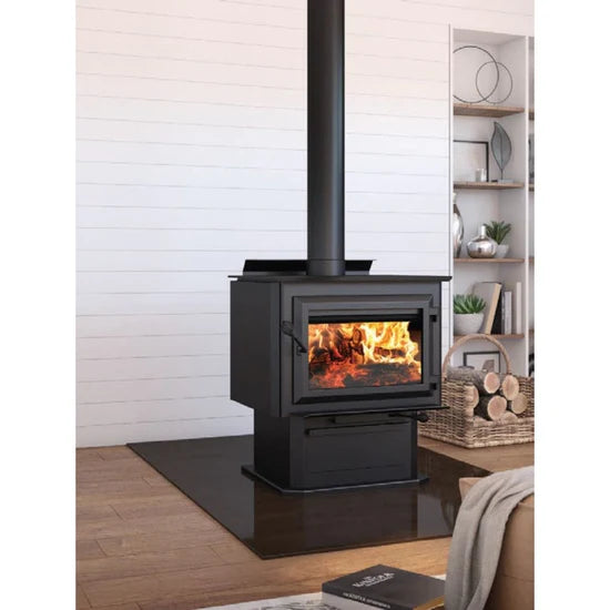 Ventis HES350 Extra Large Wood Stove on Pedestal