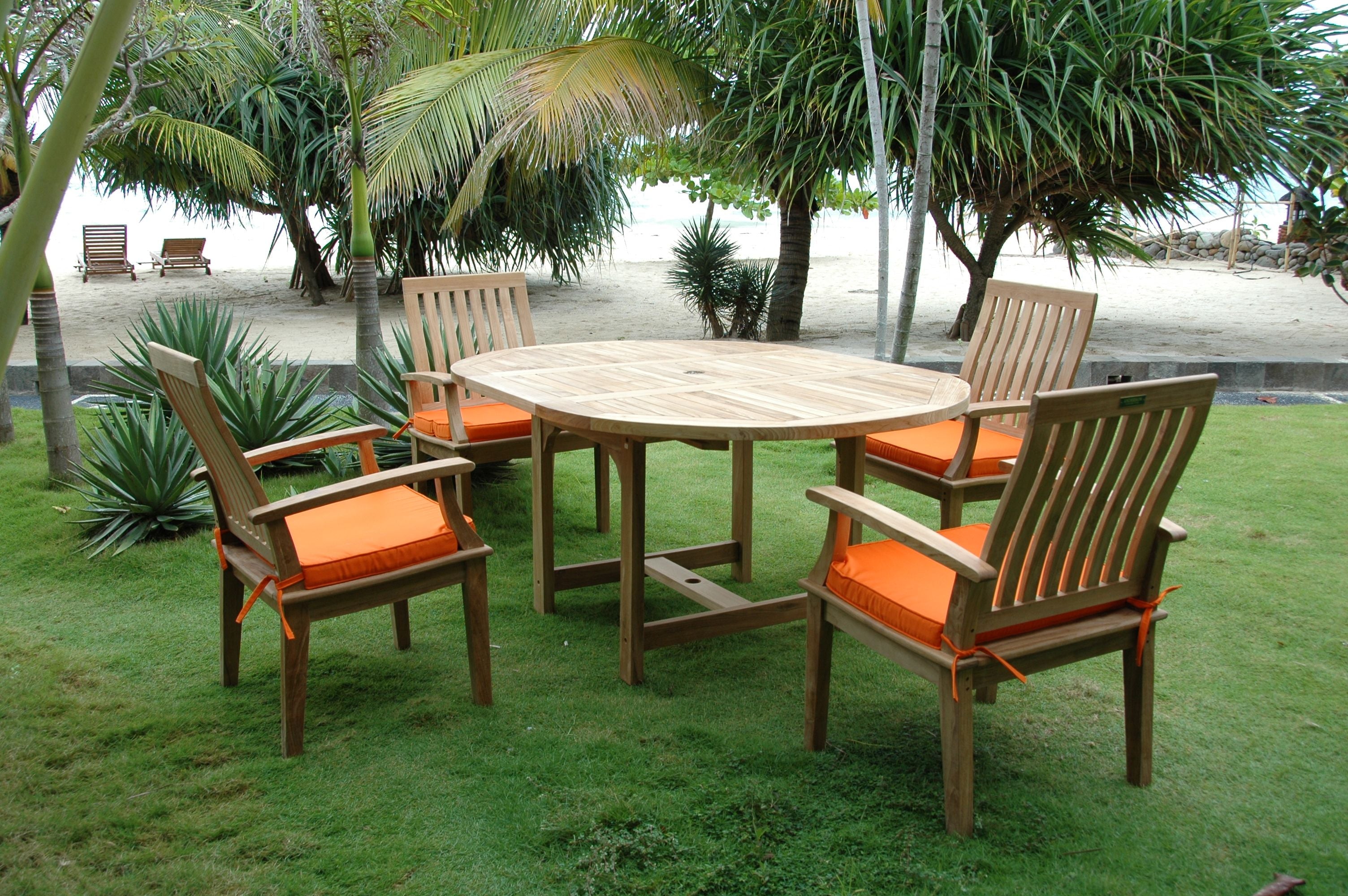 Anderson Teak Bahama Brianna 5-Pieces Extension Dining Set
