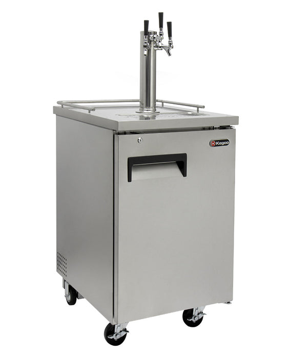 Kegco 24" Wide Triple Tap All Stainless Steel Commercial Kegerator