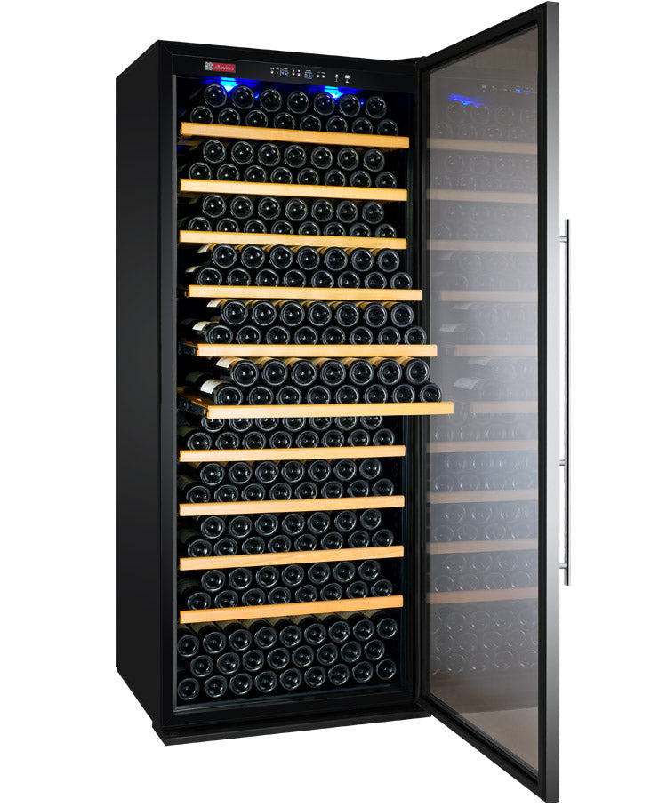 Allavino 32" Wide Vite II Tru-Vino 277 Bottle Single Zone Stainless Steel Right Hinge Wine Refrigerator