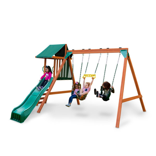 Gorilla Playsets Gorilla Basic Swing Set With Slide