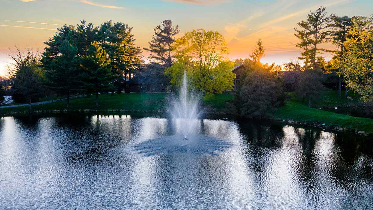 Scott Aerator Amherst Fountain For Small, Residential Ponds