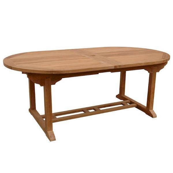 Anderson Teak Bahama 117" Oval Extension Table w/ Double Extensions