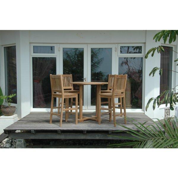 Anderson Teak Bahama Avalon 5-Pieces Round Bar Set