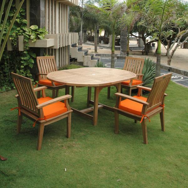 Anderson Teak Bahama Brianna 7-Pieces Extension Dining Set