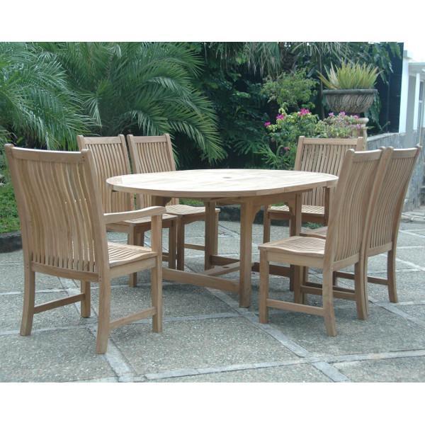 Anderson Teak Bahama Chicago 7-Pieces Dining Chair C