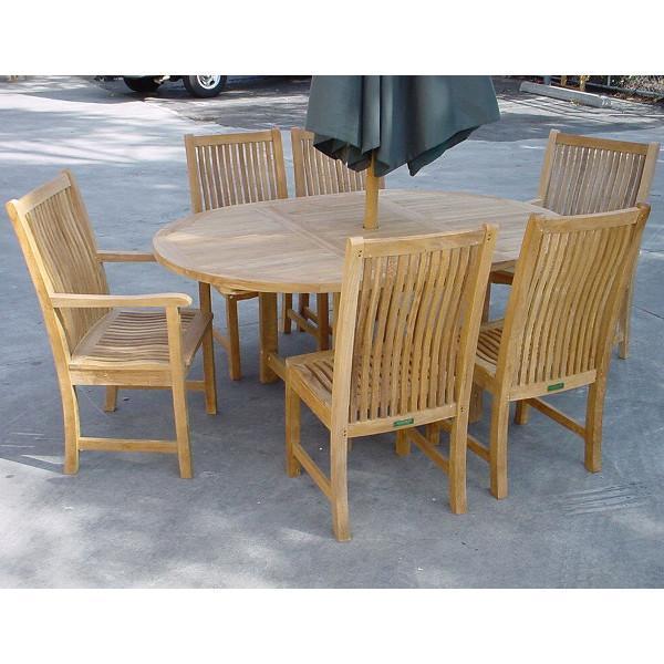 Anderson Teak Bahama Chicago 7-Pieces Dining Chair C