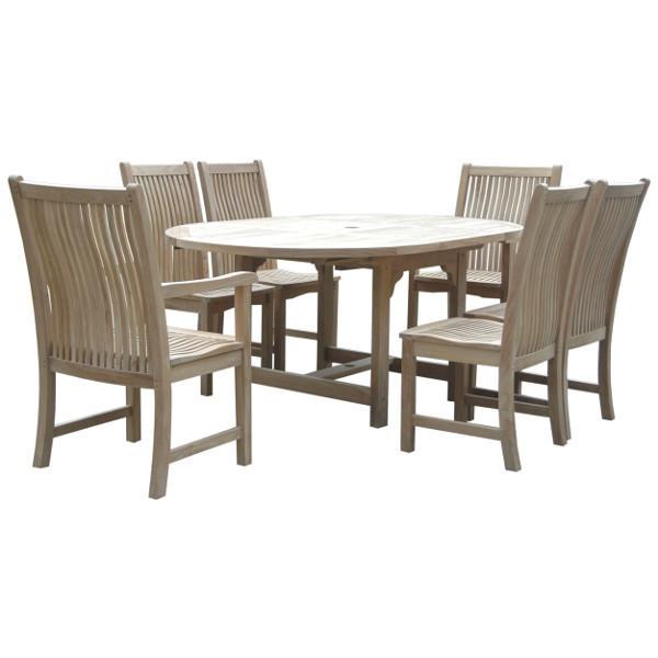 Anderson Teak Bahama Chicago 7-Pieces Dining Chair C