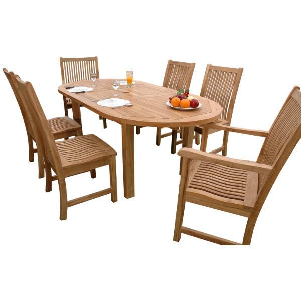 Anderson Teak Bahama Chicago 7-Pieces Dining Set A