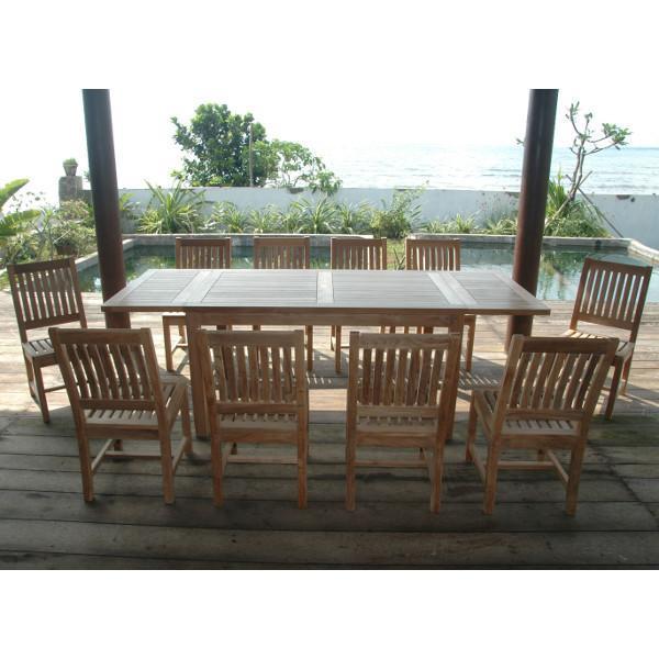 Anderson Teak Bahama Rialto 11-Pieces Rectangular Dining Set