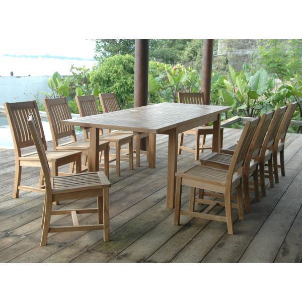 Anderson Teak Bahama Rialto 11-Pieces Rectangular Dining Set