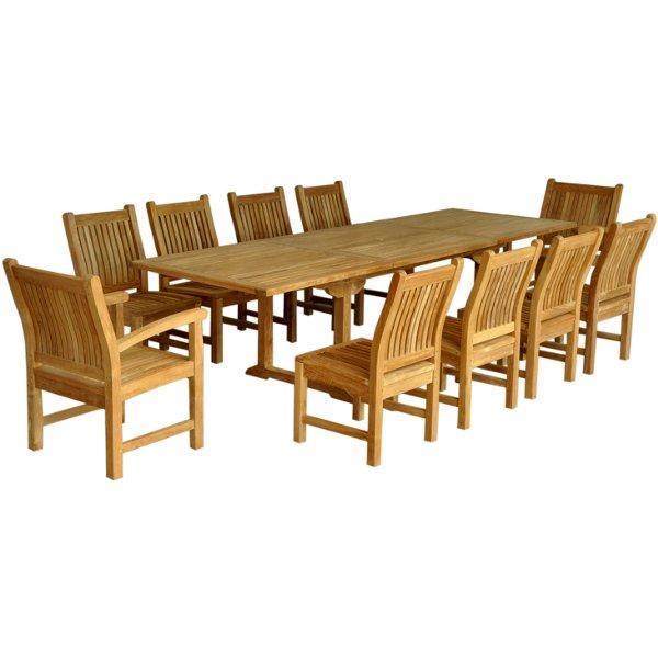 Anderson Teak Bahama Sahara 11-Pieces 10' Rectangular Dining Set