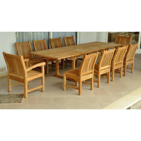 Anderson Teak Bahama Sahara 11-Pieces 10' Rectangular Dining Set