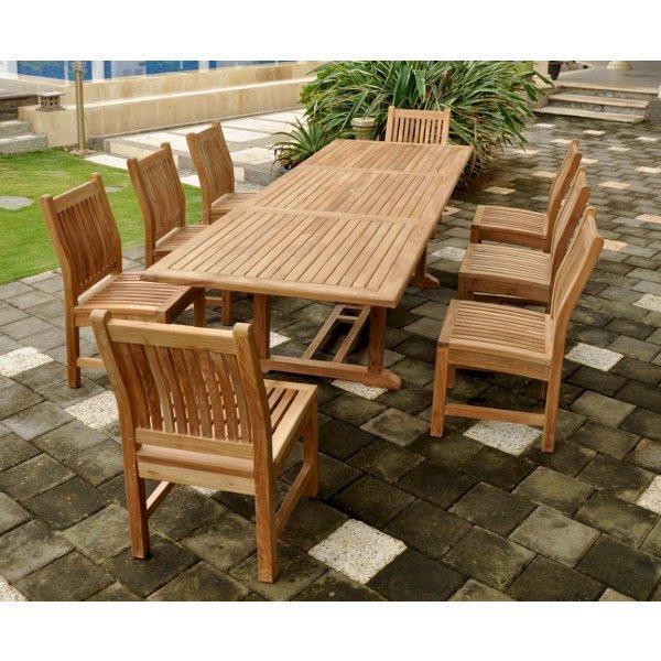 Anderson Teak Bahama Sahara 9-Pieces 10' Rectangular Dining Set