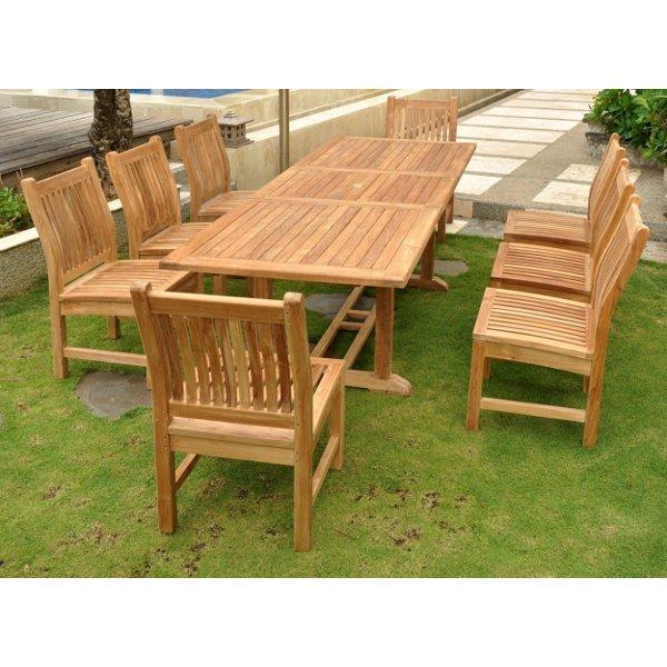 Anderson Teak Bahama Sahara 9-Pieces 8' Rectangular Dining Set