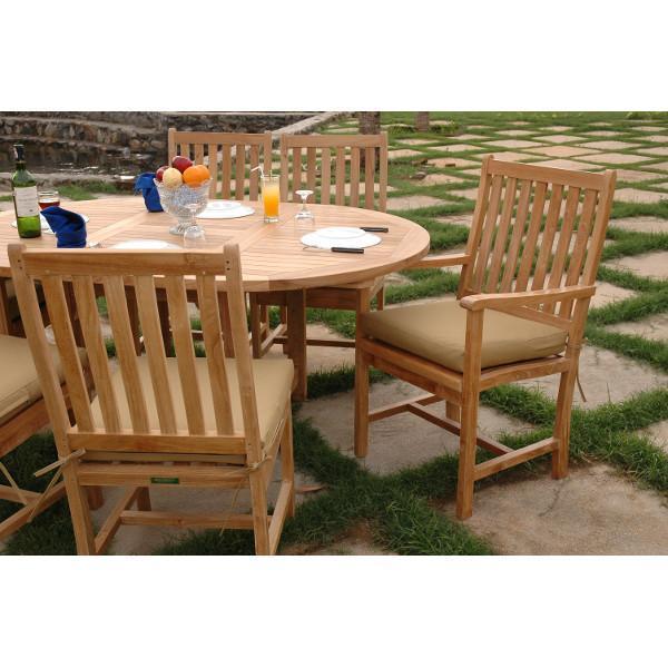 Anderson Teak Bahama Wilshire 7-Pieces Extension Dining Set