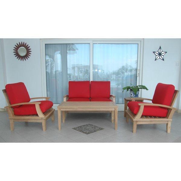 Anderson Teak Brianna 5-Pieces Deep Seating Loveseat Set