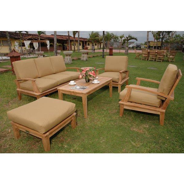 Anderson Teak Brianna 5-Pieces Deep Seating Sofa Set