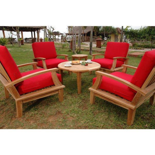 Anderson Teak Brianna 6-Pieces Deep Seating Armchair Set