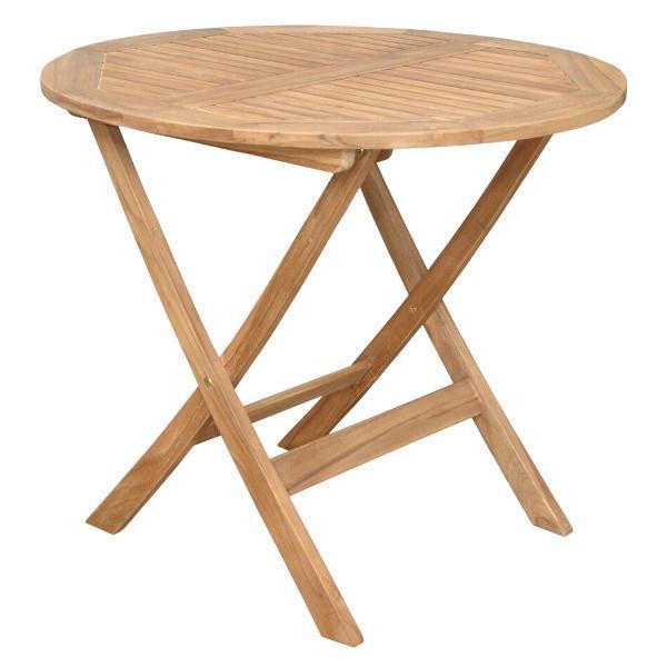 Anderson Teak Chester 32" Round Folding Picnic Table