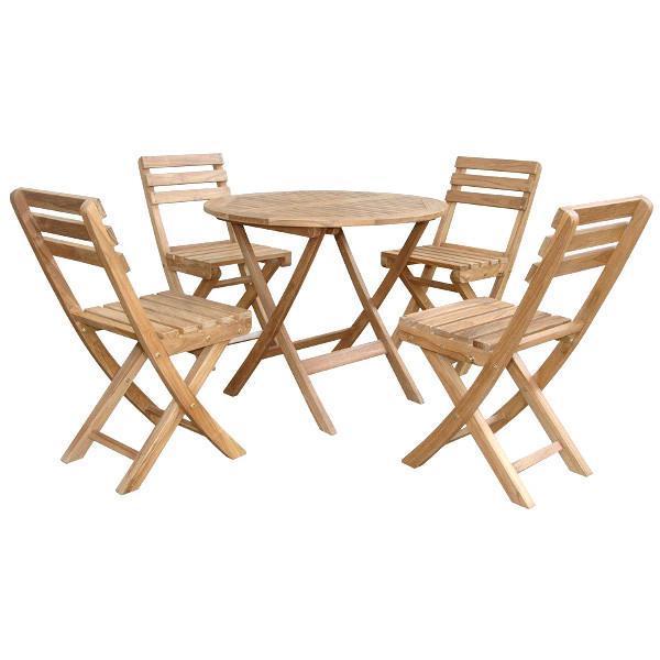 Anderson Teak Chester Alabama 5-Pieces Bistro Set