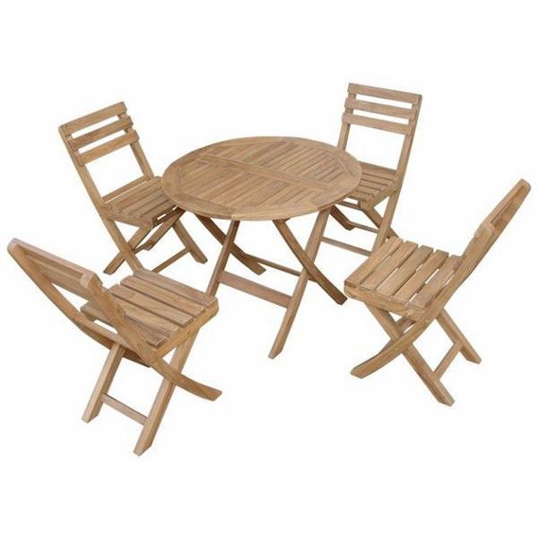 Anderson Teak Chester Alabama 5-Pieces Bistro Set