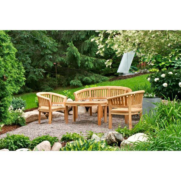 Anderson Teak Curve 4-Pieces Conversation Set