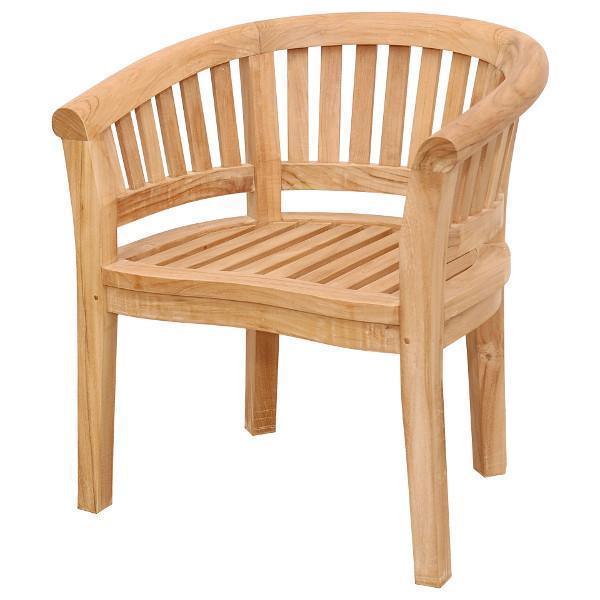 Anderson Teak Curve Armchair Extra Thick Wood