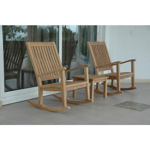 Anderson Teak Del-Amo Bahama 3-Pieces Set with Square Side Table