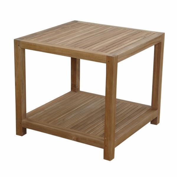 Anderson Teak Glenmore 22" Side Table w/ 1-Tier