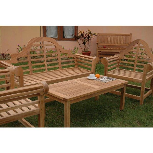 Anderson Teak Marlborough 3-Seater 4-Pieces Conversation Set