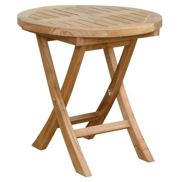 Anderson Teak Montage 20" Round Folding Table