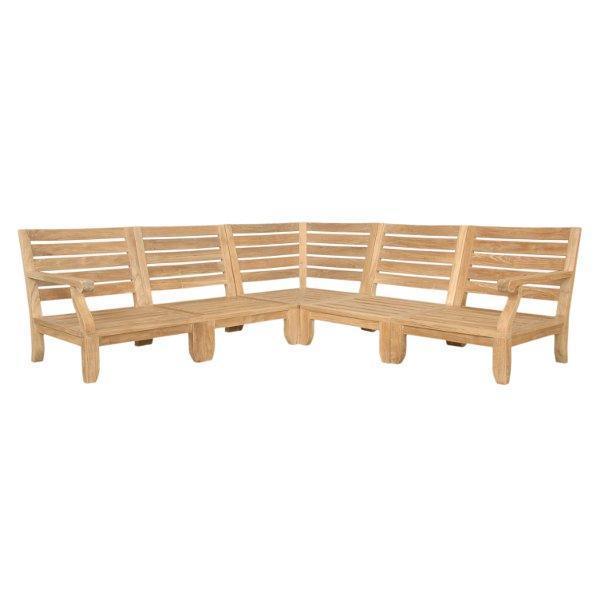 Anderson Teak Riviera Luxe 5-Pieces Modular Set