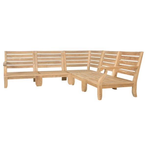 Anderson Teak Riviera Luxe 5-Pieces Modular Set